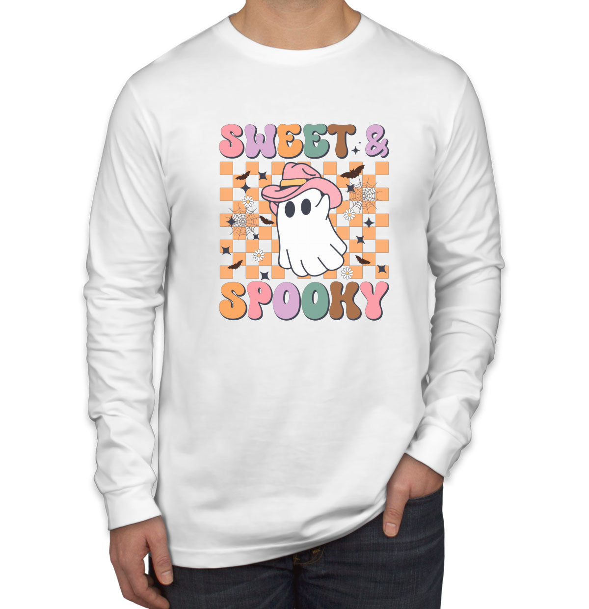 Sweet And Spooky Halloween Men's Long Sleeve Shirt