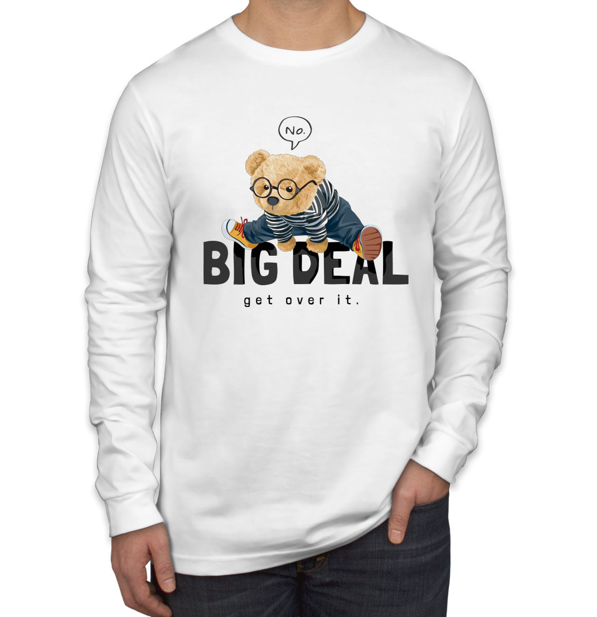 Teddy Bear Big Deal Men's Long Sleeve Shirt