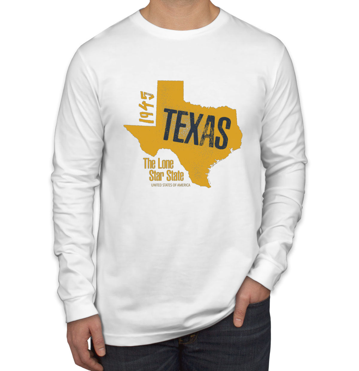 Texas The Lone Star State Men's Long Sleeve Shirt