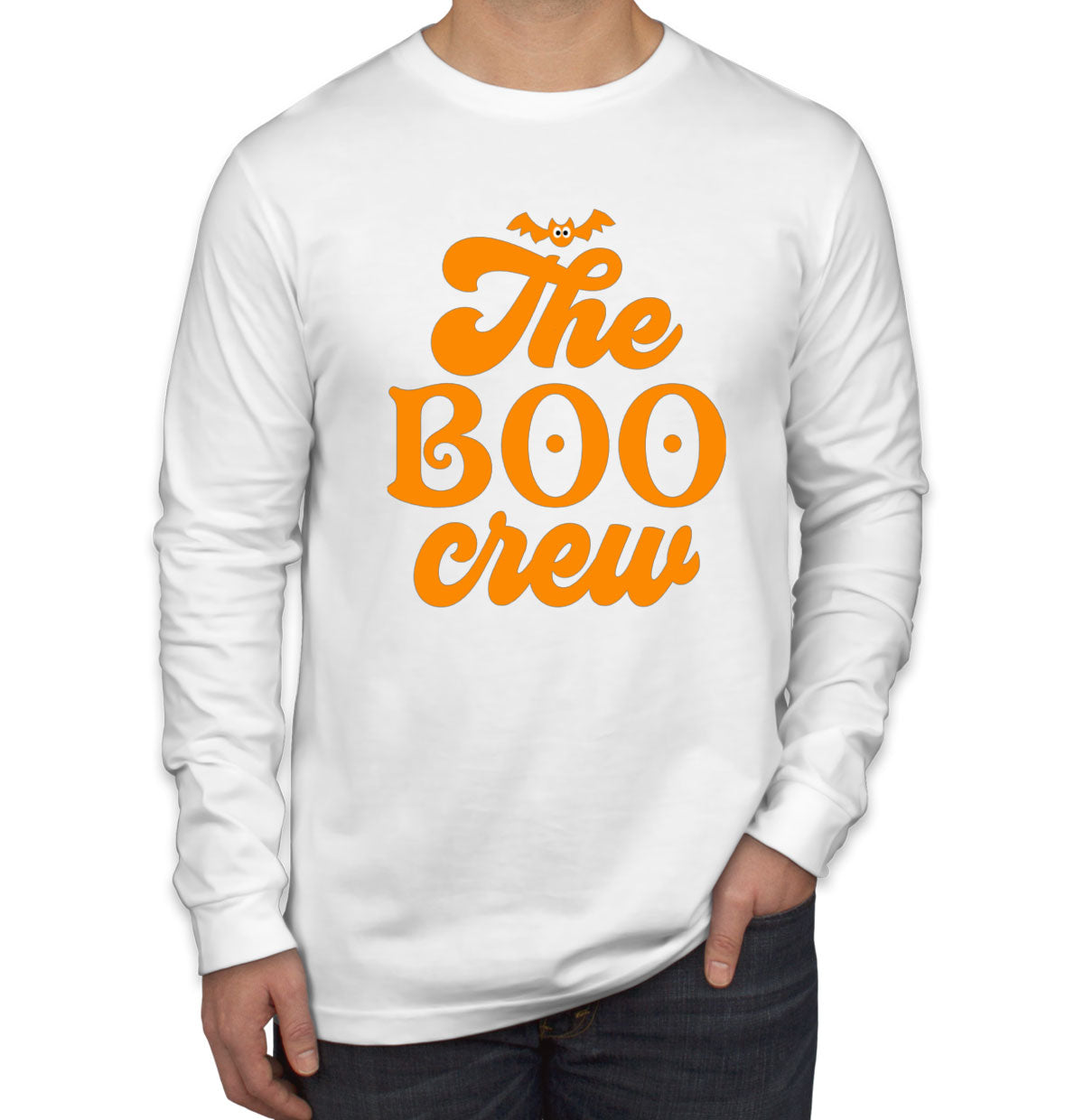 The Boo Crew Halloween Men's Long Sleeve Shirt
