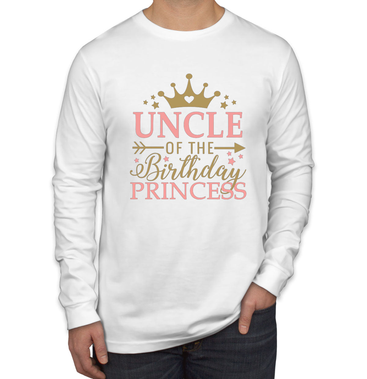 Uncle Of The Birthday Princess Men's Long Sleeve Shirt