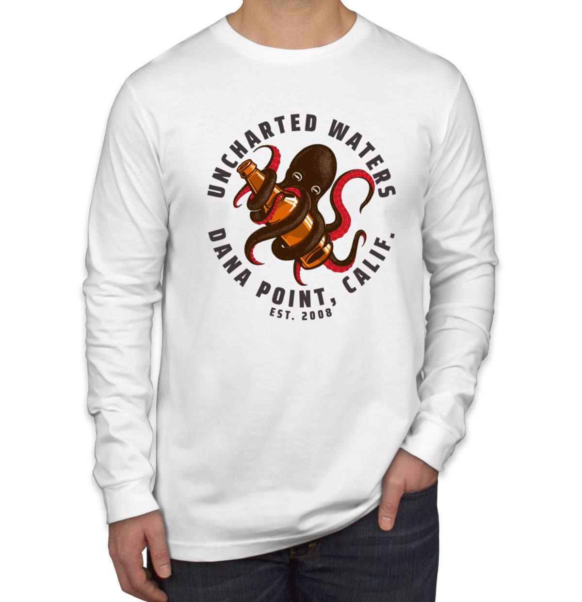 Uncharted Waters Dana Point California Men's Long Sleeve Shirt