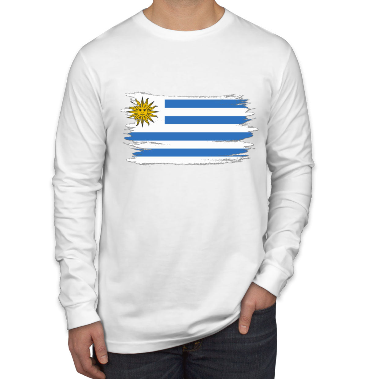 Uruguay Flag Long Sleeve Shirt