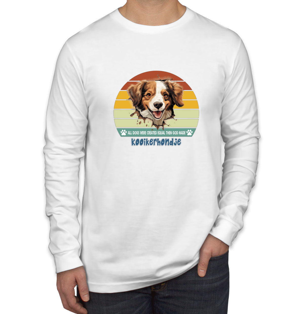 All Dogs Were Created Equal Kooikerhondje Men's Long Sleeve Shirt