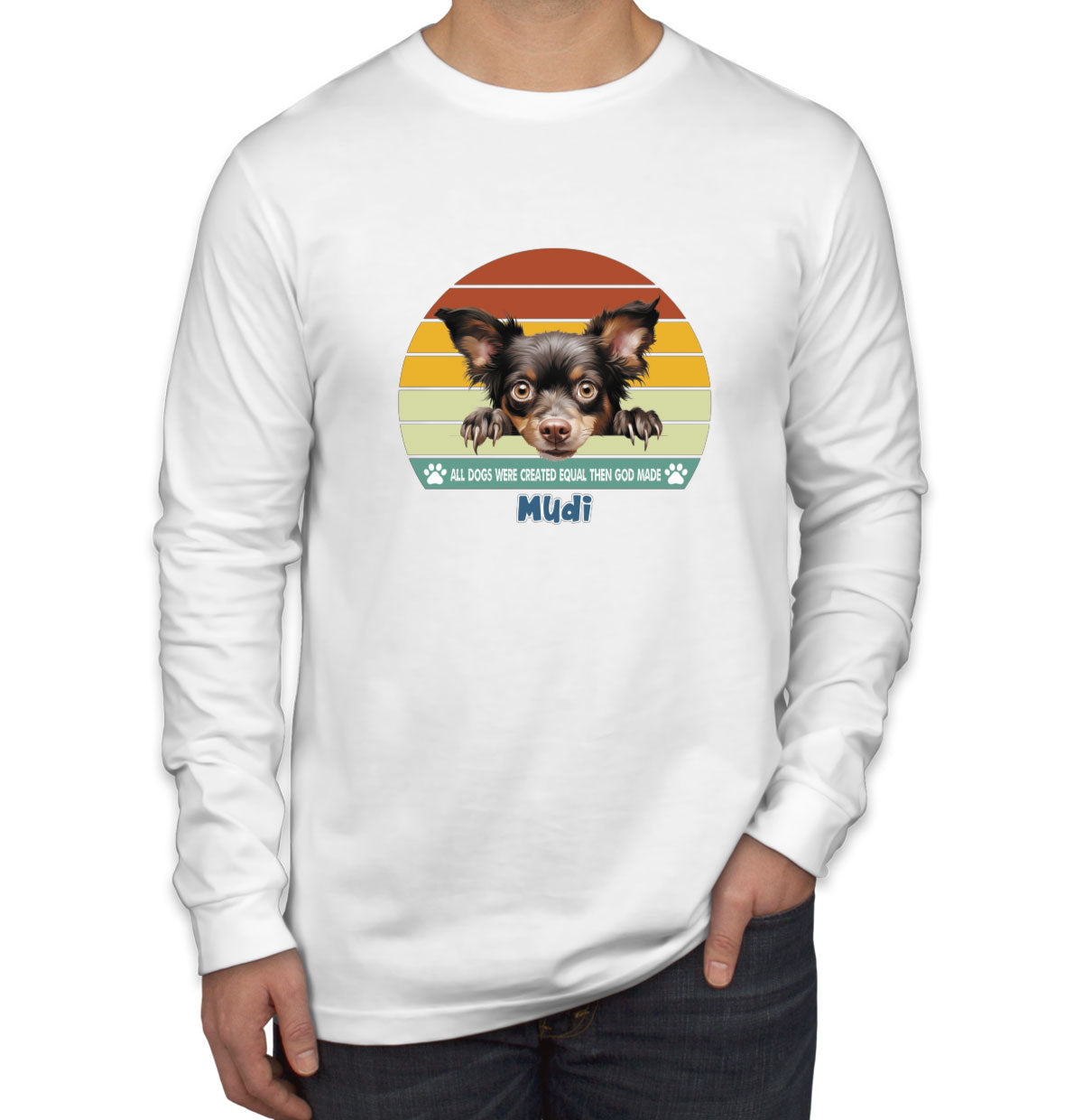 All Dogs Were Created Equal Mudi Men's Long Sleeve Shirt