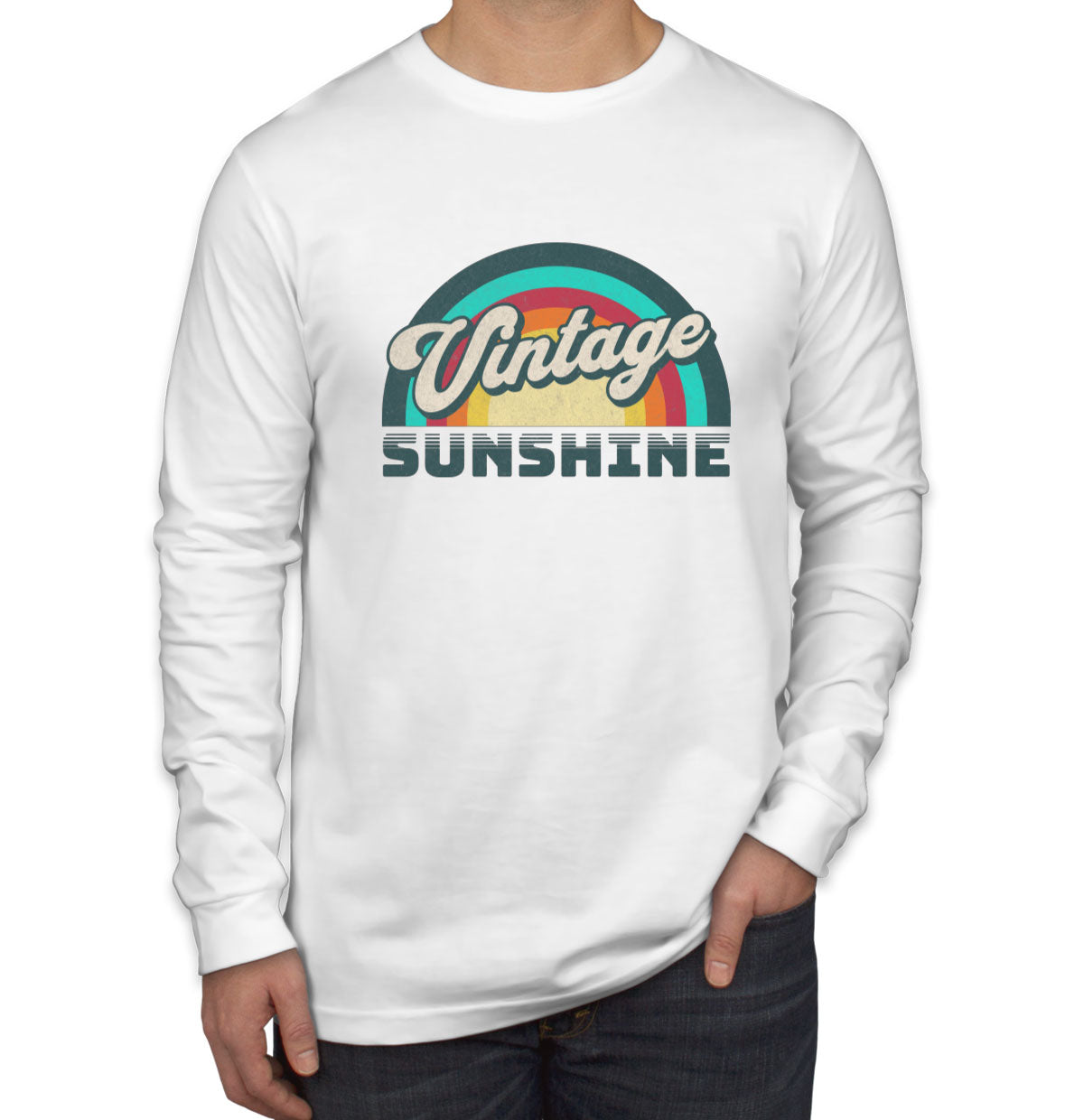 Vintage Sunshine Men's Long Sleeve Shirt