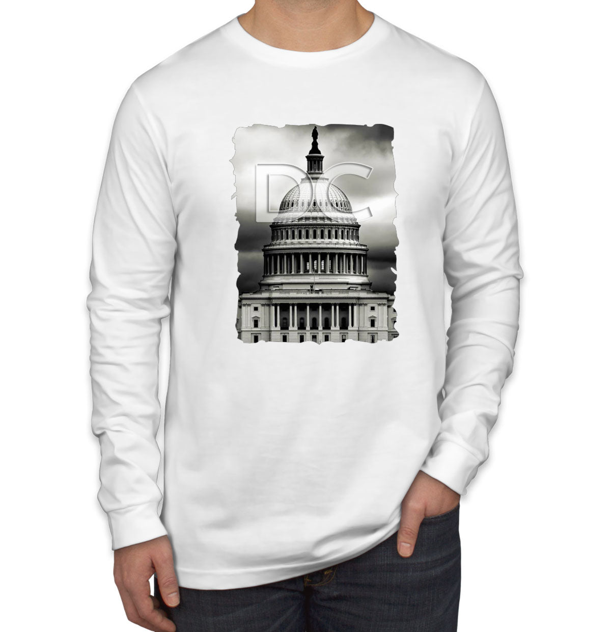 Washington DC Men's Long Sleeve Shirt