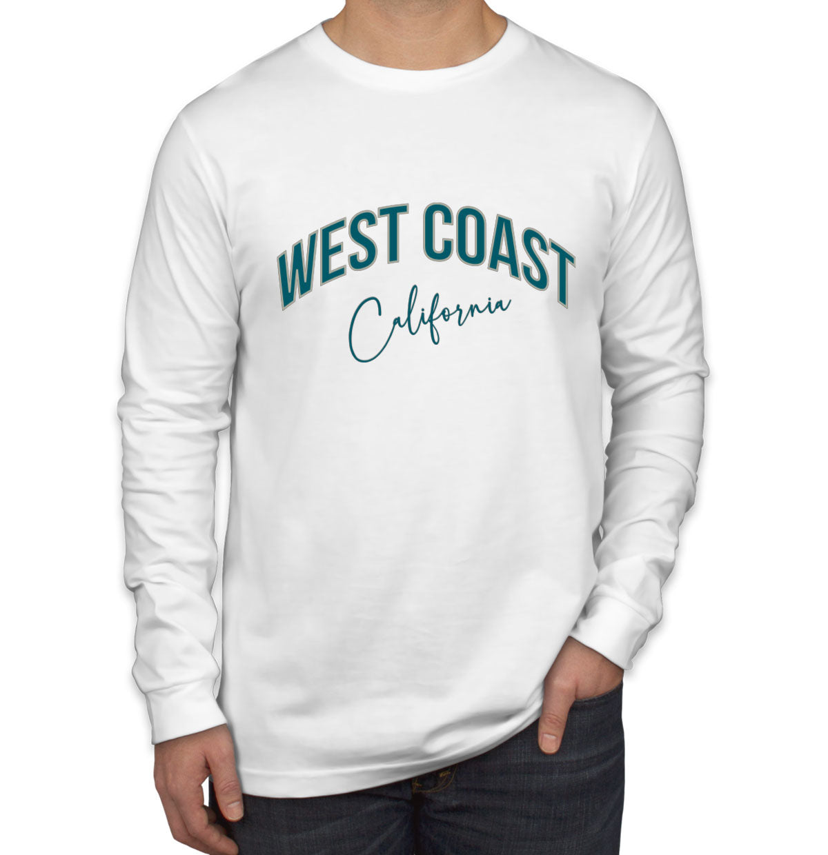 West Coast California Men's Long Sleeve Shirt