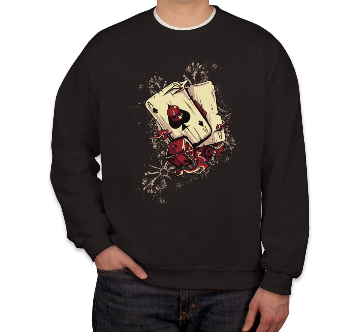 Ace Of Spaces Of Death And Dice Unisex Sweatshirt