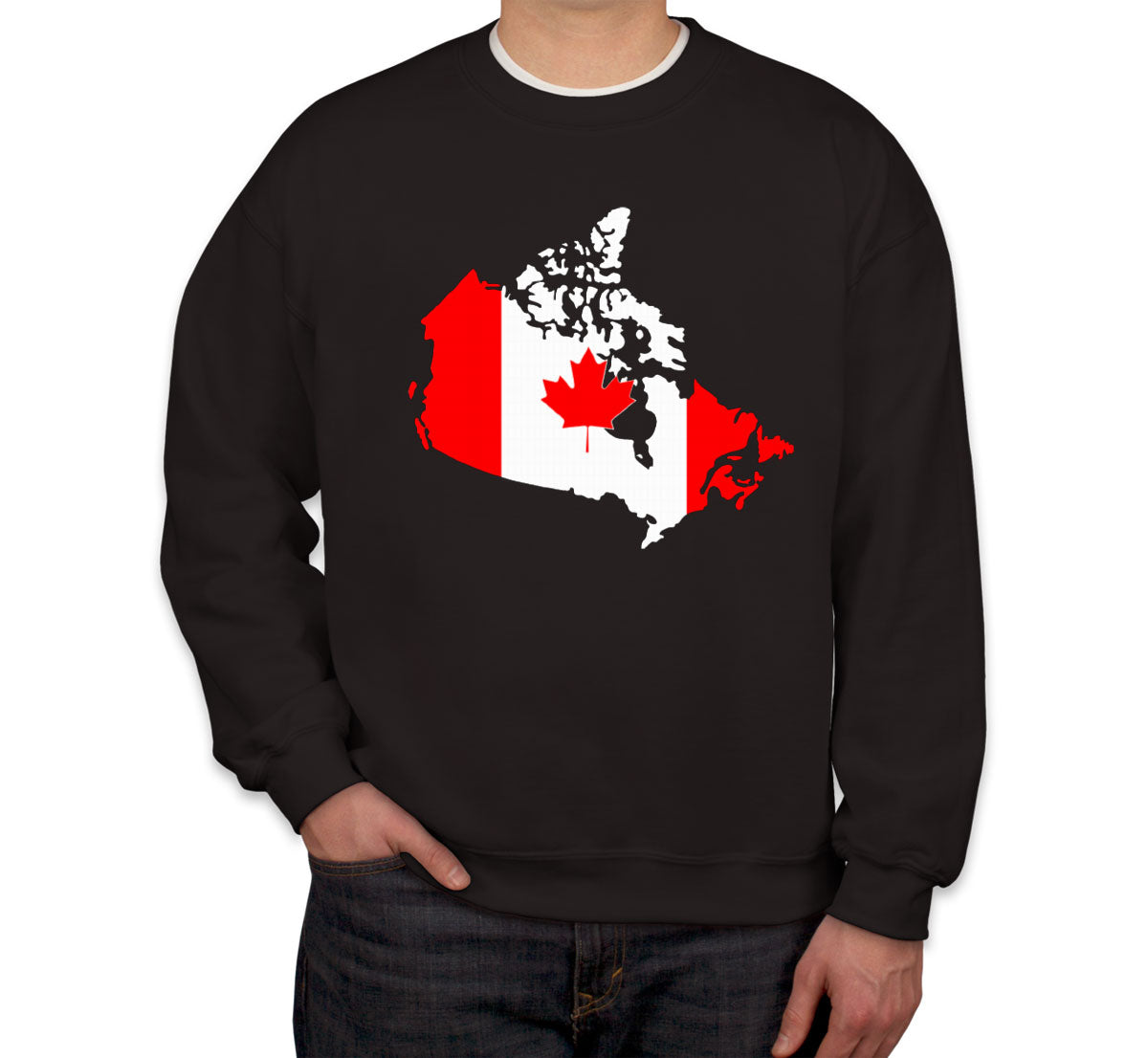 Canada Map Canada Flag Unisex Sweatshirt