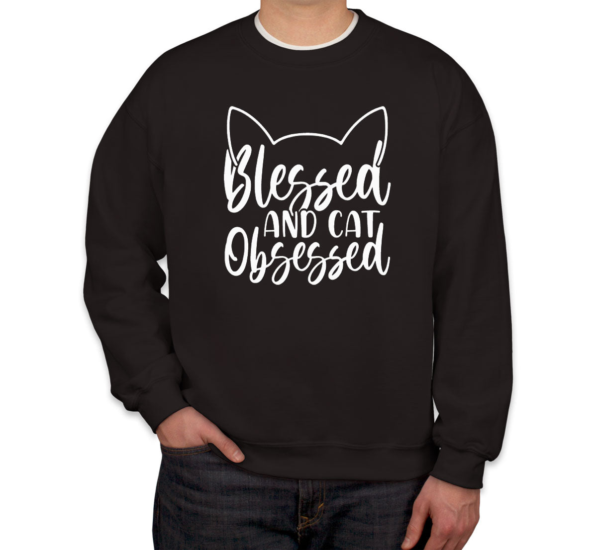 Blessed And Cat Obsessed Unisex Sweatshirt