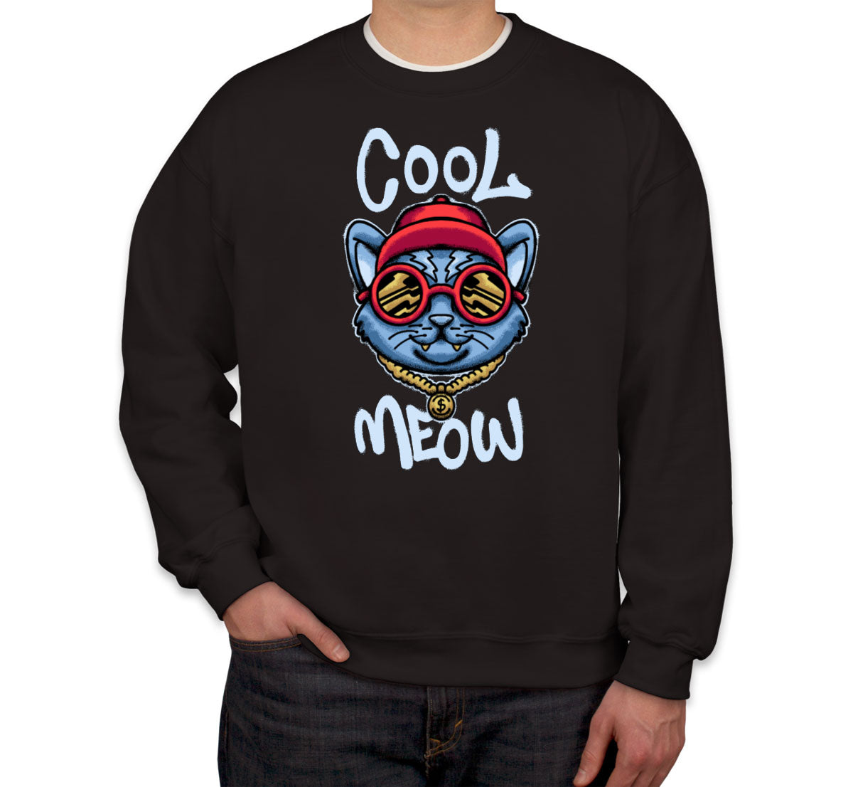 Cool Meow Cat Unisex Sweatshirt