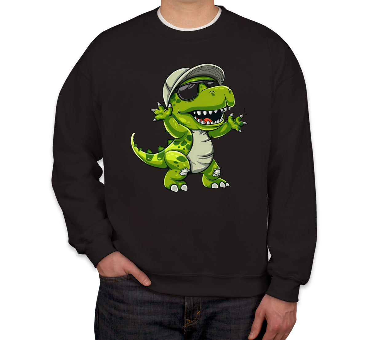 Dabbing Dinosaur Unisex Sweatshirt