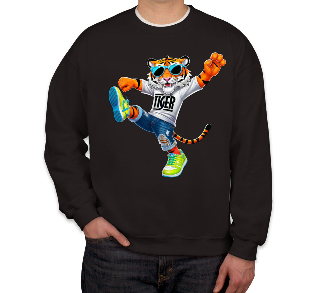 Dancing Tiger Unisex Sweatshirt