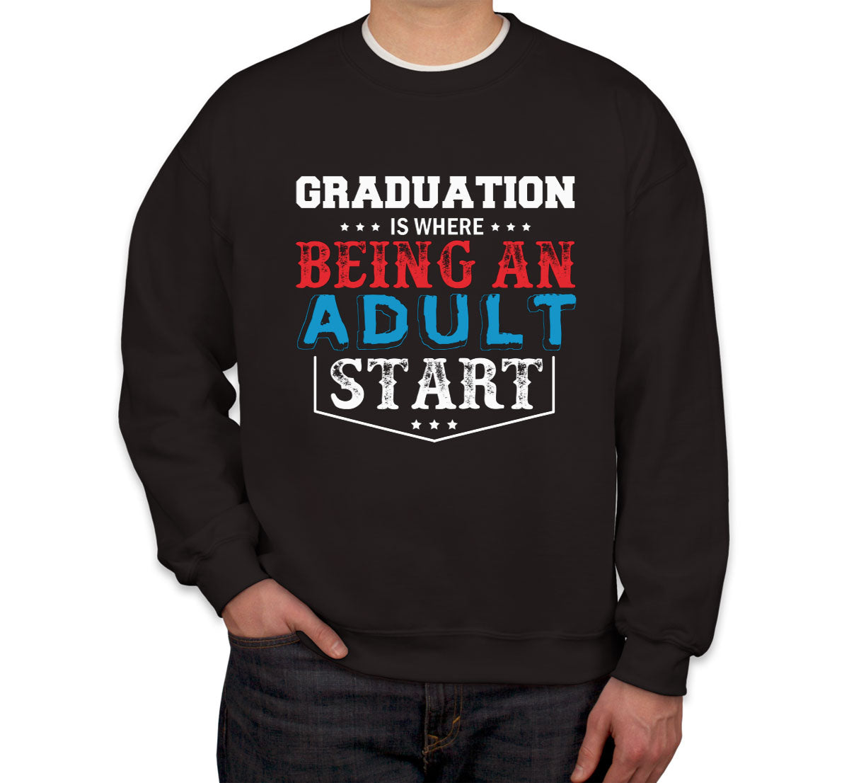 Graduation Is Where Being An Adult Start Unisex Sweatshirt