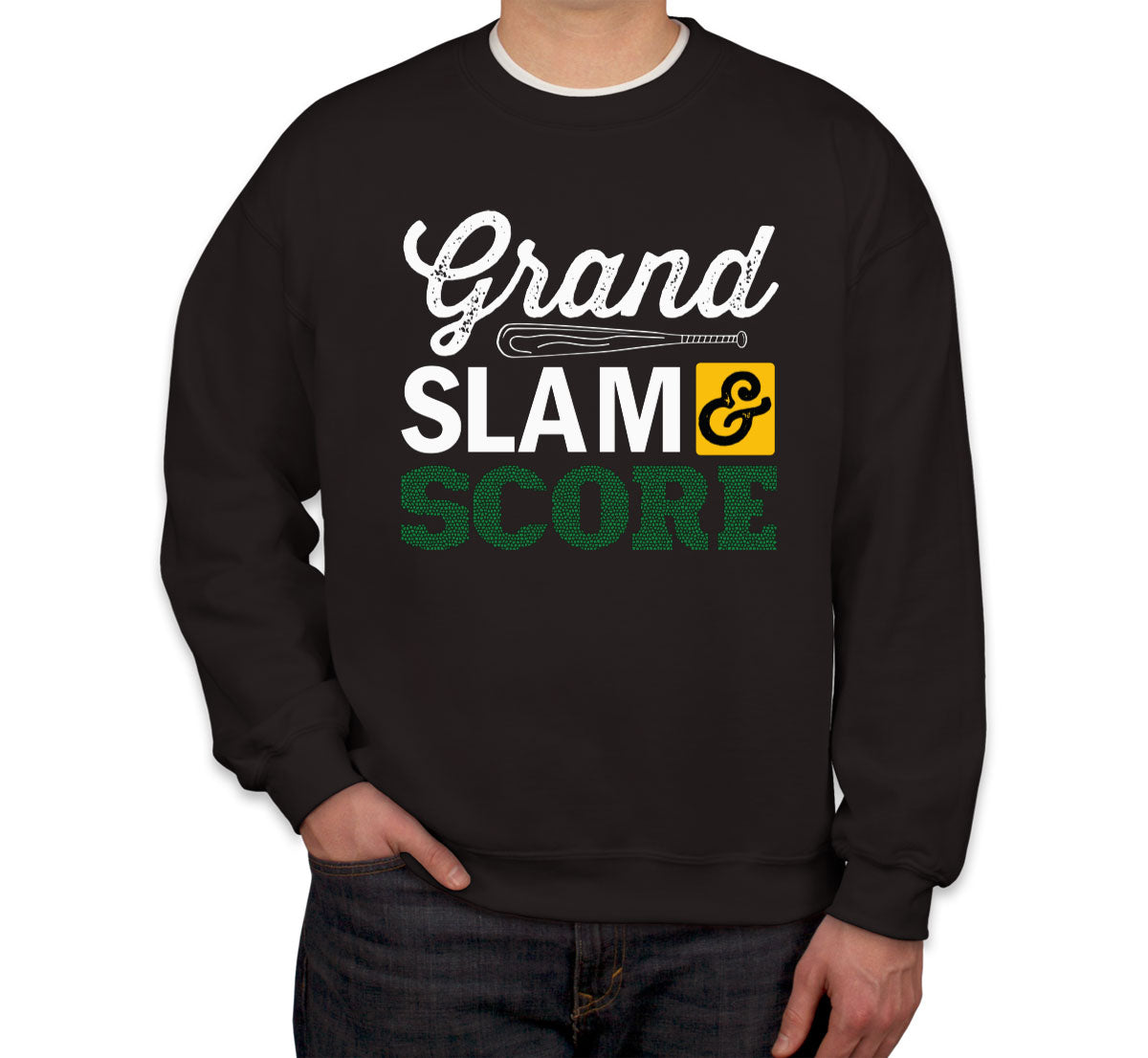 Grand Slam And Score Baseball Bat Unisex Sweatshirt