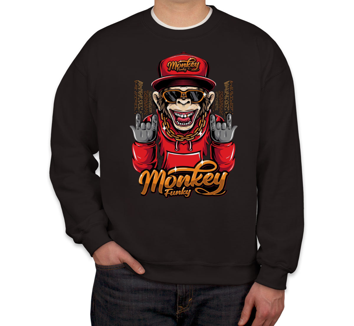 Monkey Funky Unisex Sweatshirt