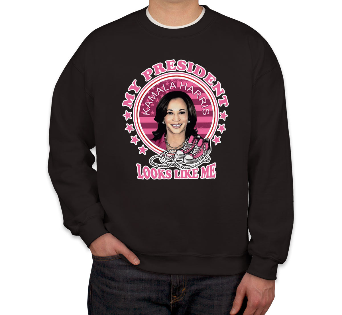 My President Looks Like Me Kamala Harris Presidential Election Unisex Sweatshirt