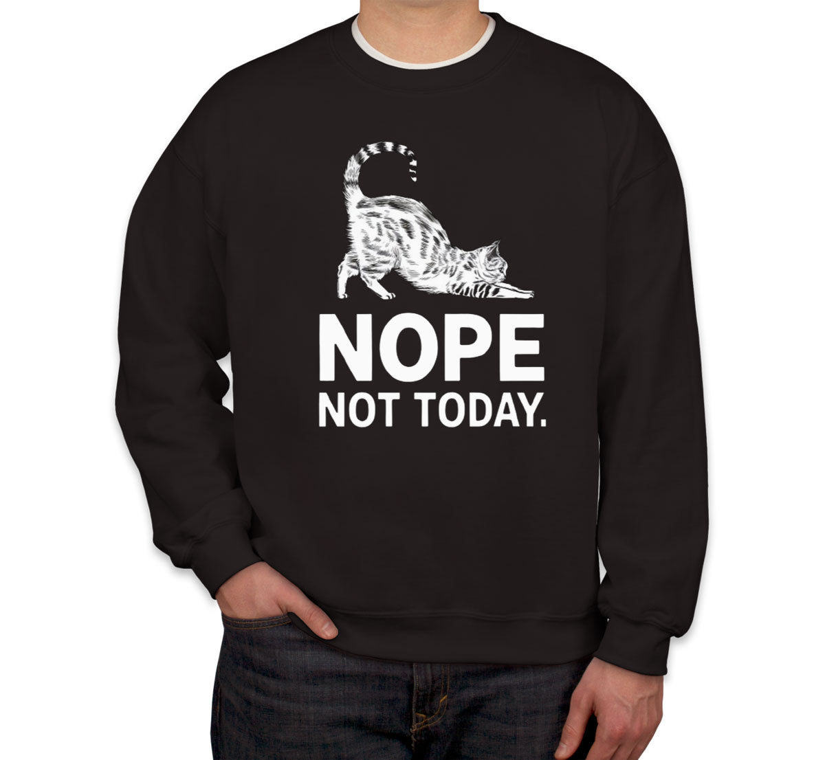 Nope Not Today Cat Unisex Sweatshirt