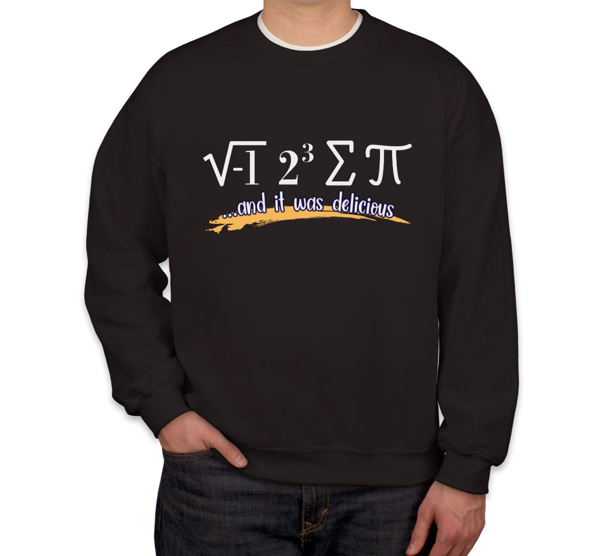 I Ate Some Pie and It Was Delicious Pi Day Math Unisex Sweatshirt