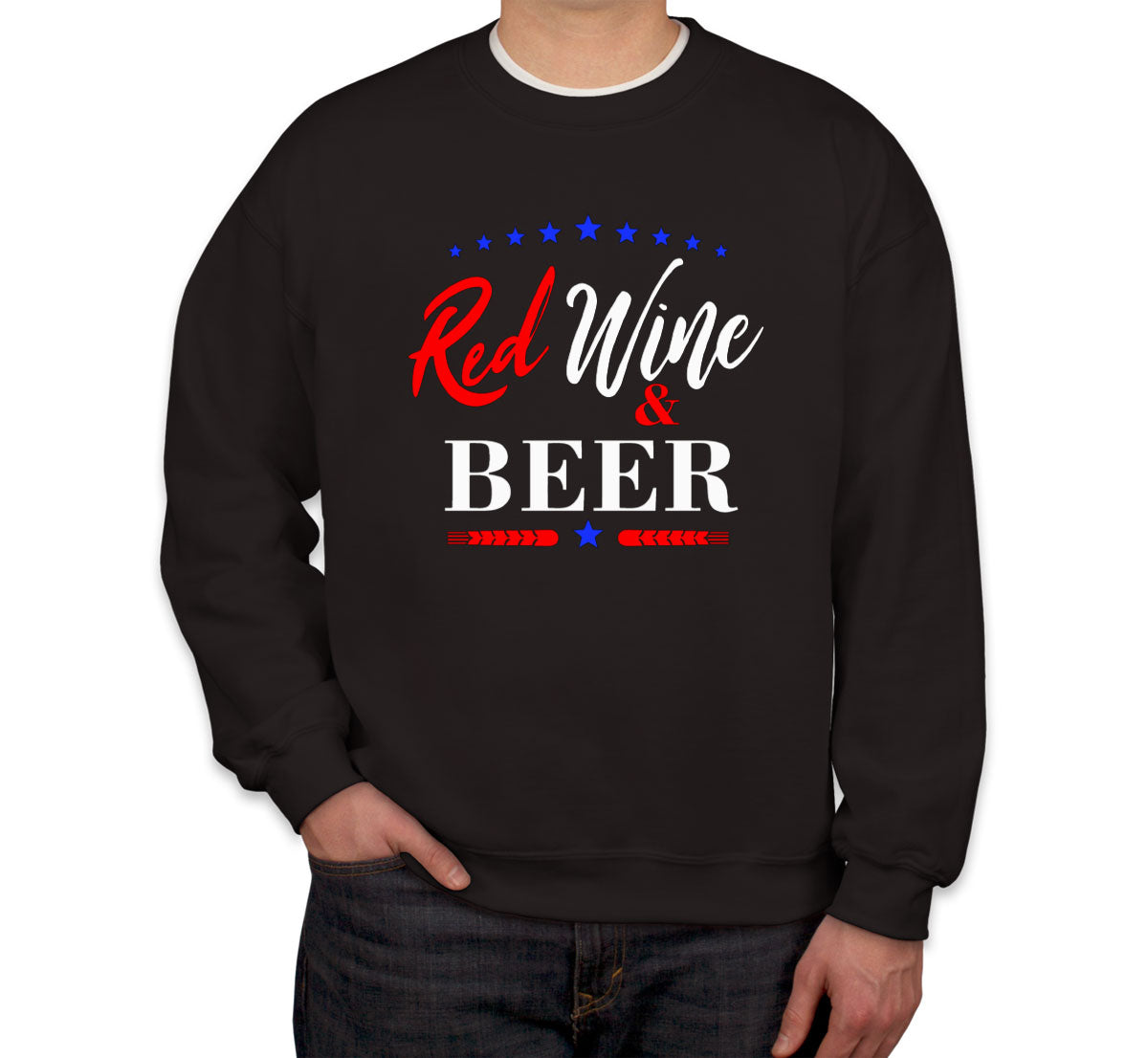 Red Wine And Beer Unisex Sweatshirt