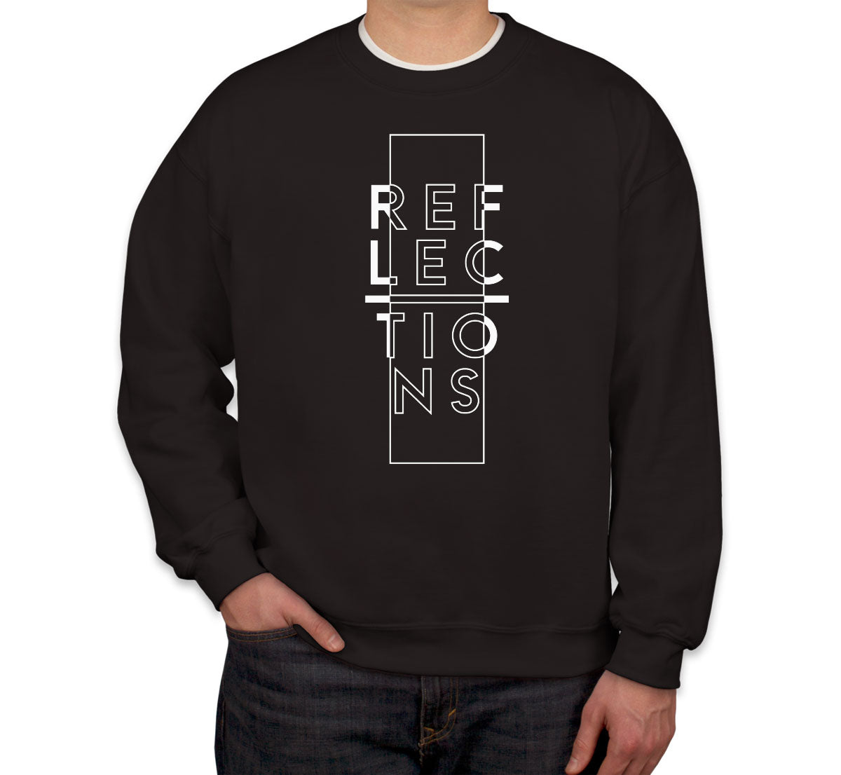 Reflections Typography Unisex Sweatshirt