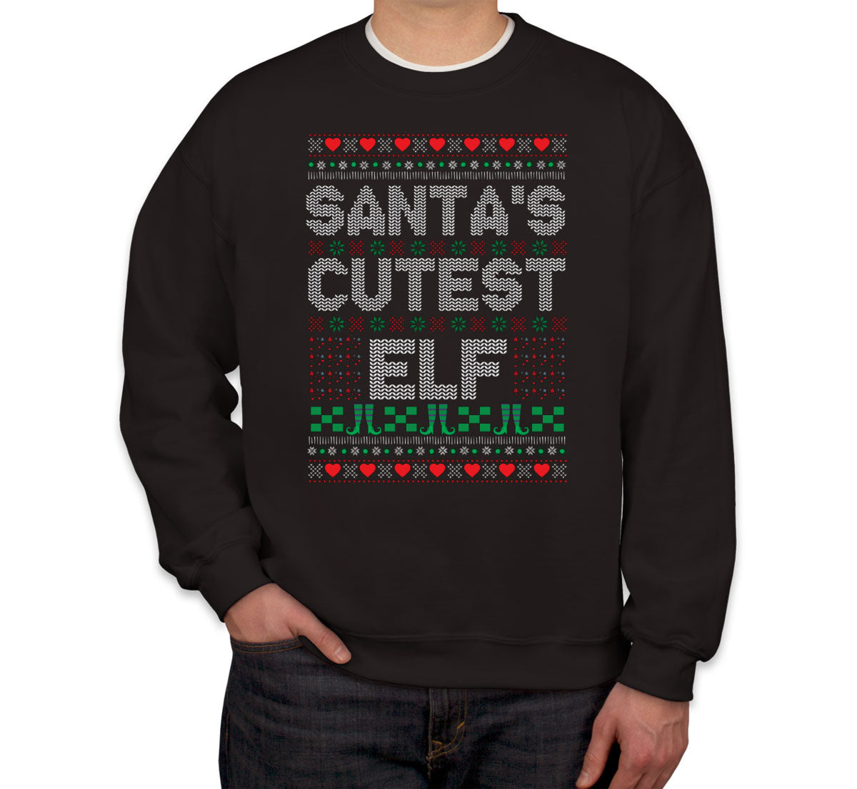 Santa's Cutest Elf Unisex Sweatshirt