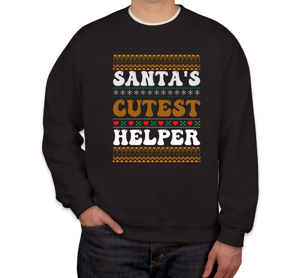 Santa's Cutest Helper Unisex Sweatshirt