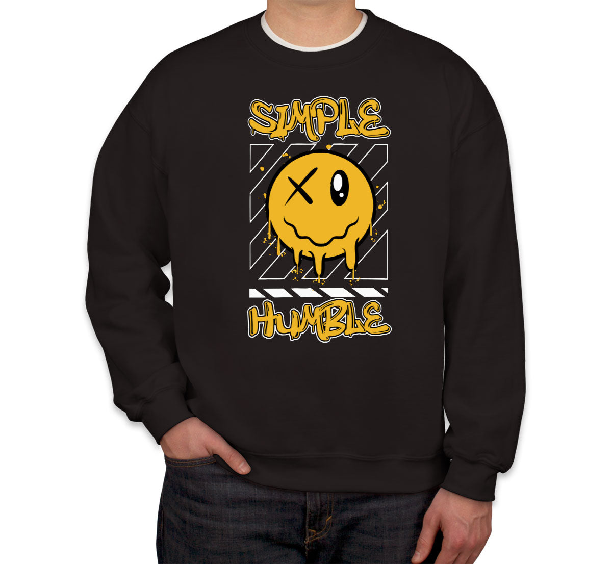 Simple Humble Emoji Face Unisex Sweatshirt