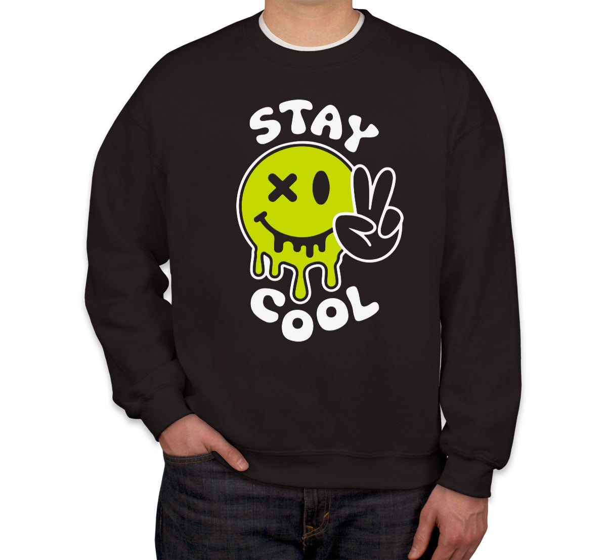 Stay Cool Emoji Face Unisex Sweatshirt