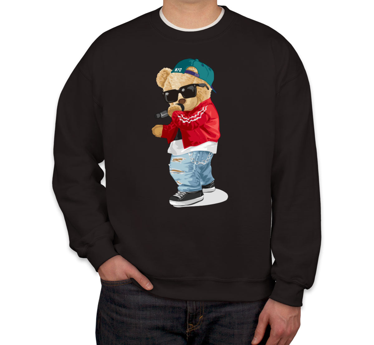 Teddy Bear Rapper Unisex Sweatshirt