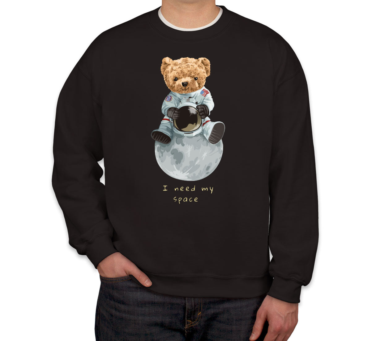 Teddy Bear Astronaut Unisex Sweatshirt