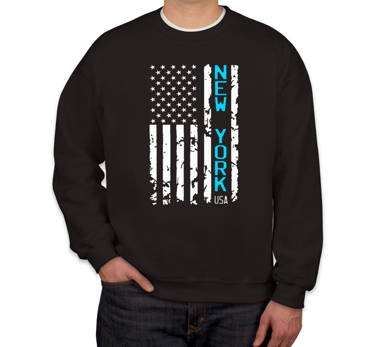 New York American Flag Unisex Sweatshirt