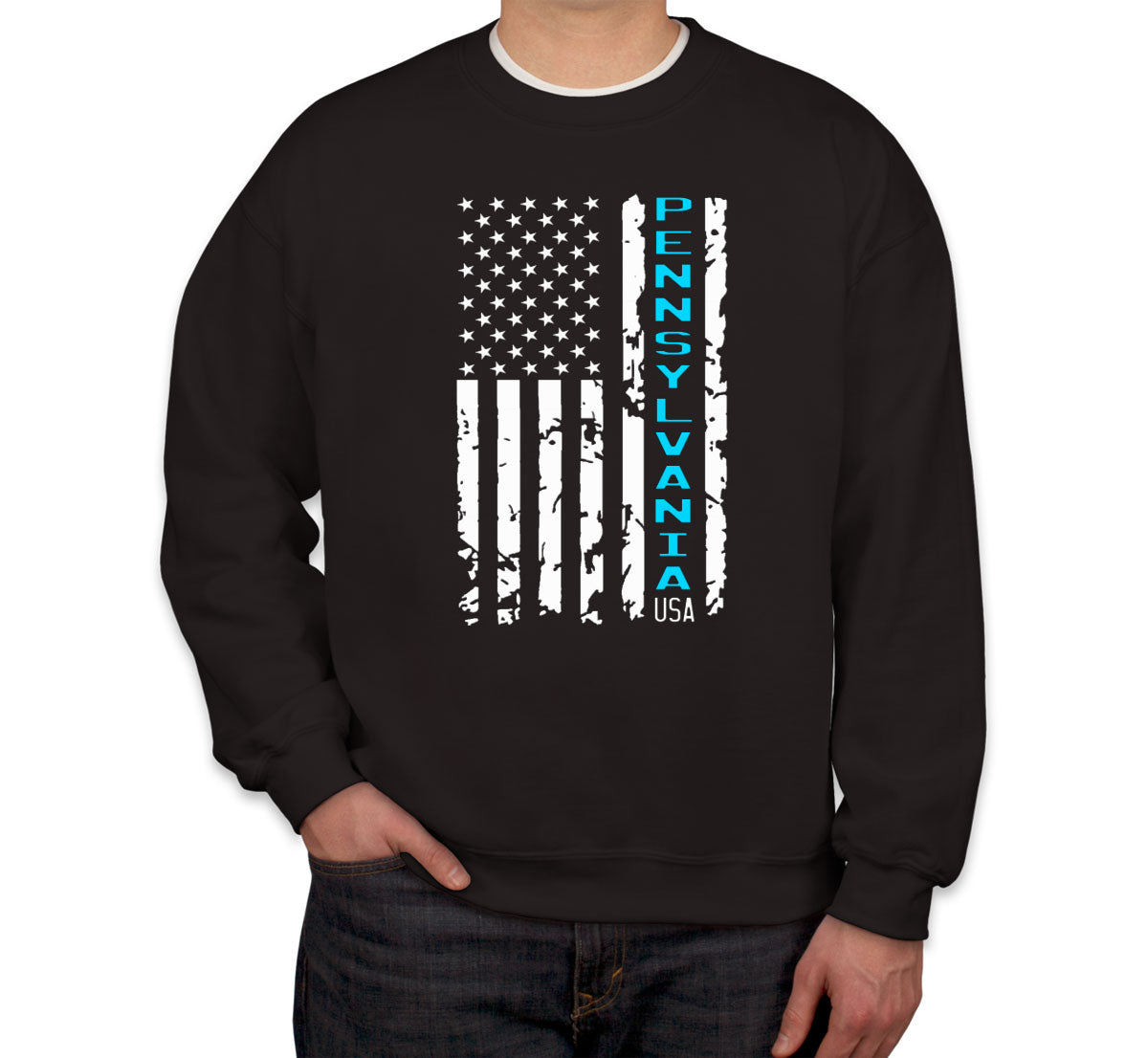 Pennsylvania American Flag Unisex Sweatshirt
