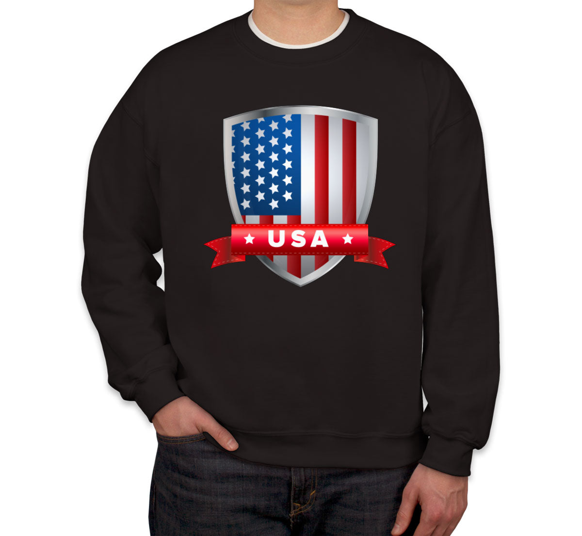 USA Shield Flag Unisex Sweatshirt