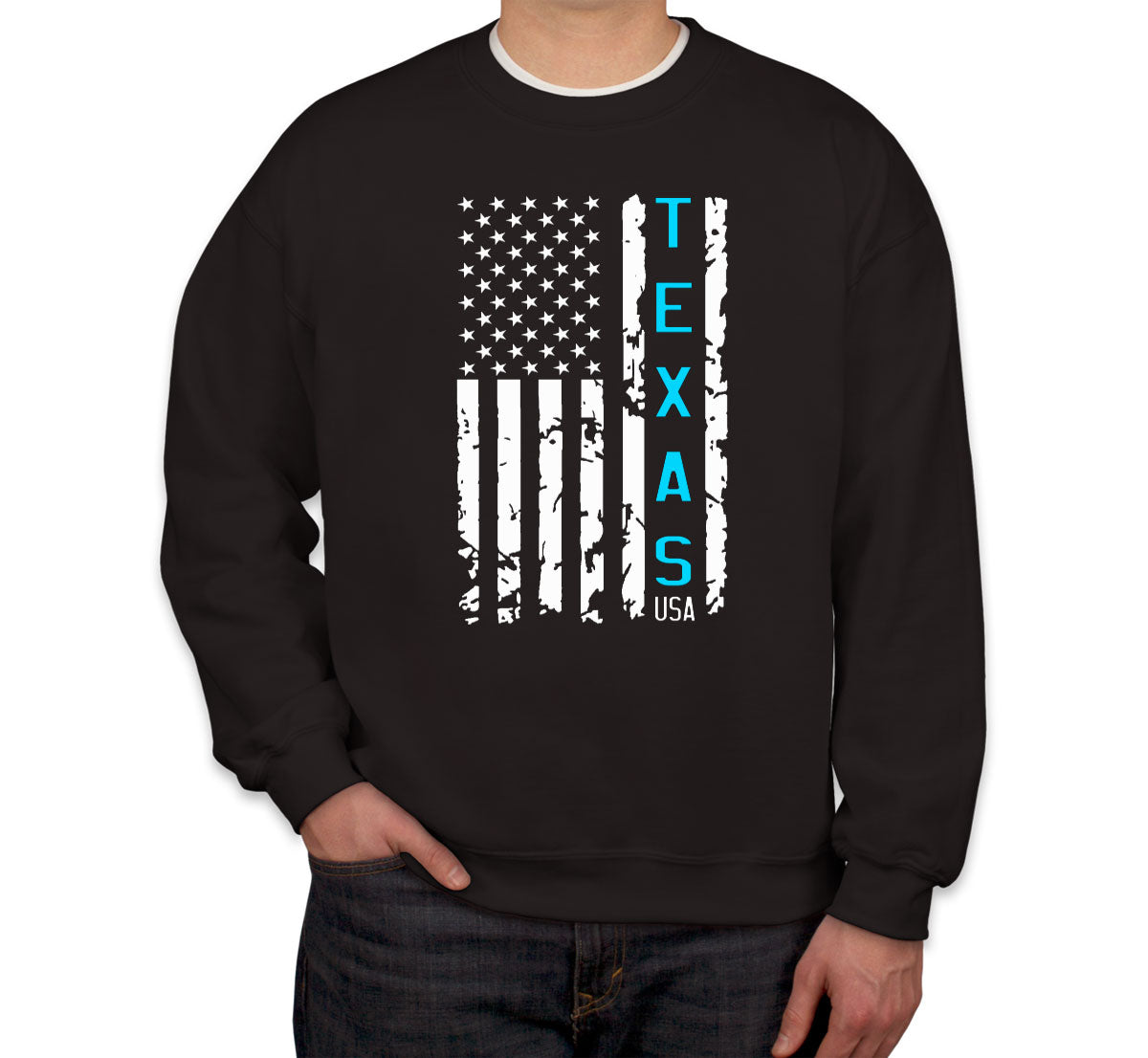 Texas American Flag Unisex Sweatshirt