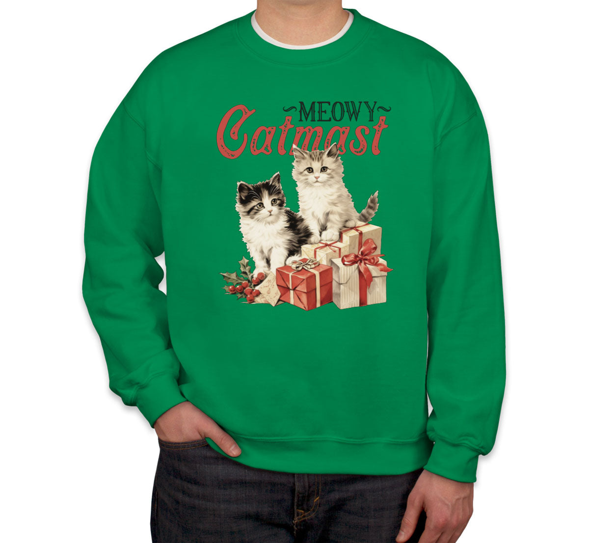 Meowy Catmast Christmas Unisex Sweatshirt