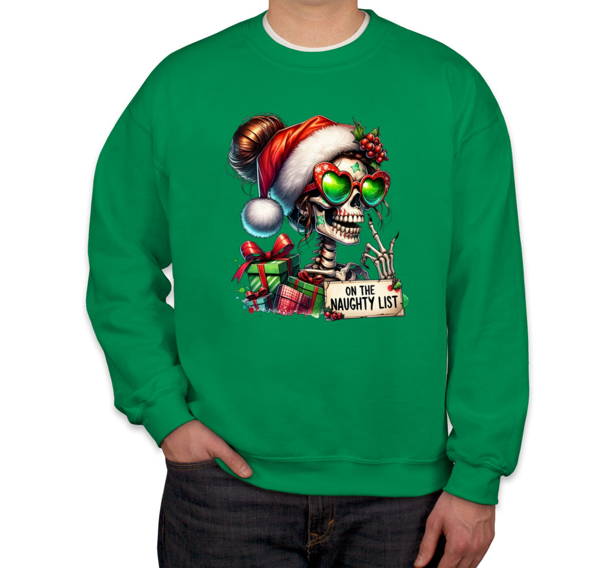 On The Naughty List Christmas Unisex Sweatshirt
