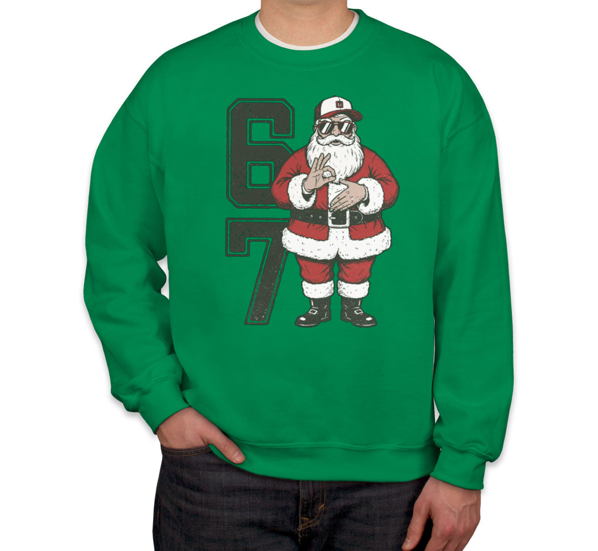 67 Sixty Seven Christmas Santa Unisex Sweatshirt