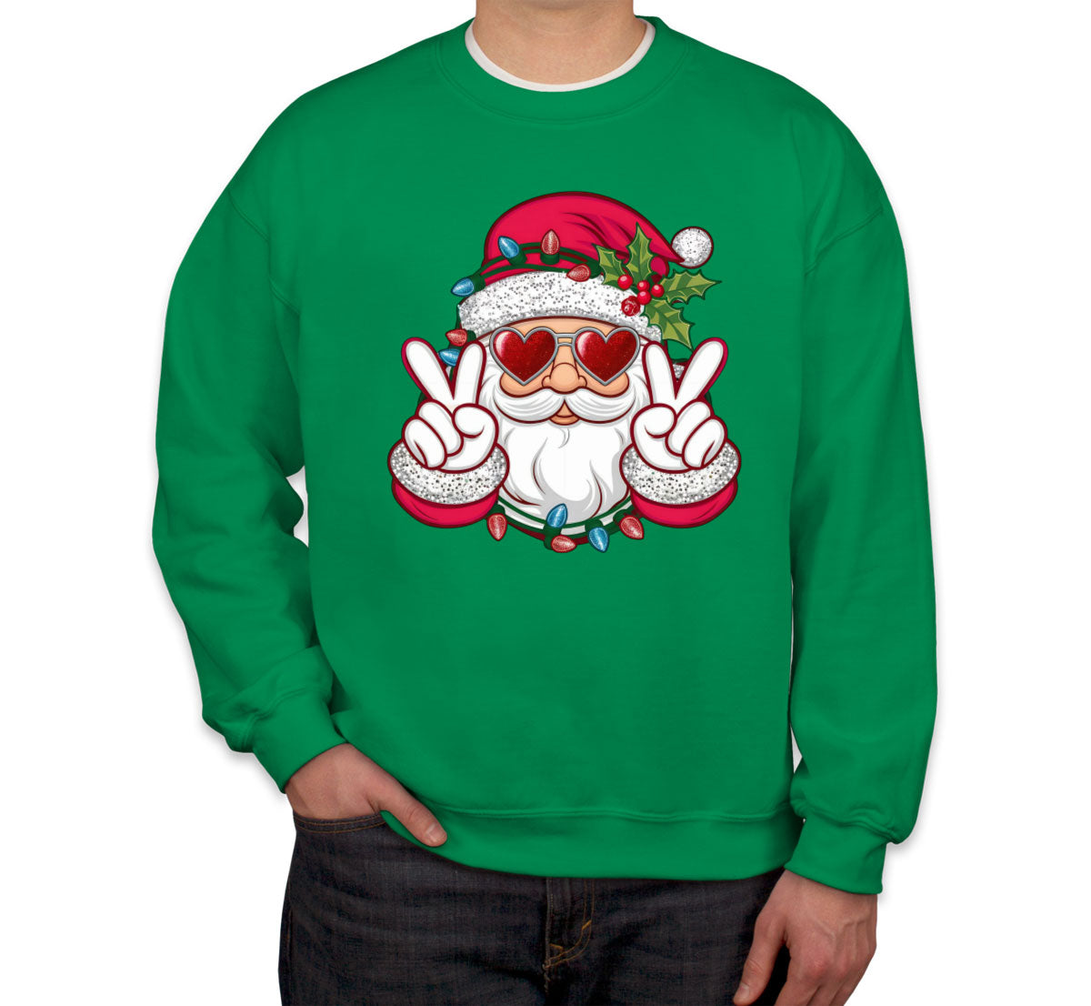 Cool Santa Claus Christmas Unisex Sweatshirt