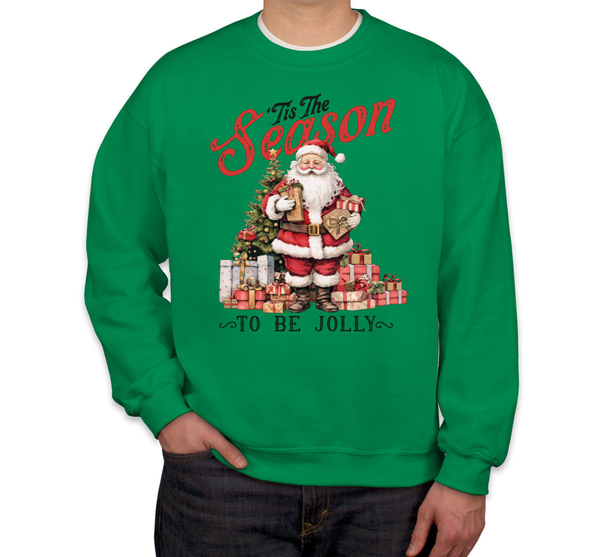 Tis The Season To Be Jolly Christmas Unisex Sweatshirt