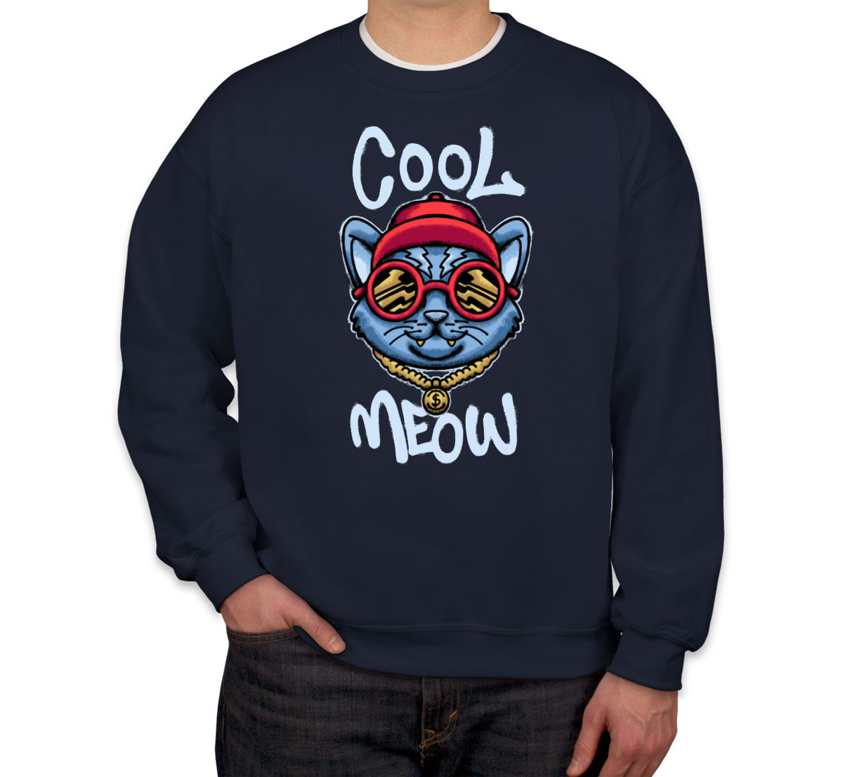 Cool Meow Cat Unisex Sweatshirt