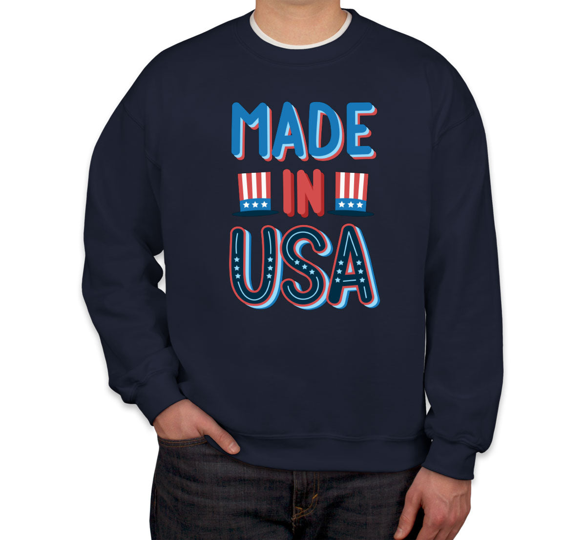 Made In USA Patriotic Unisex Sweatshirt