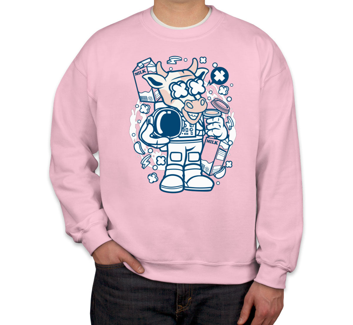 Astronaut Cow Unisex Sweatshirt