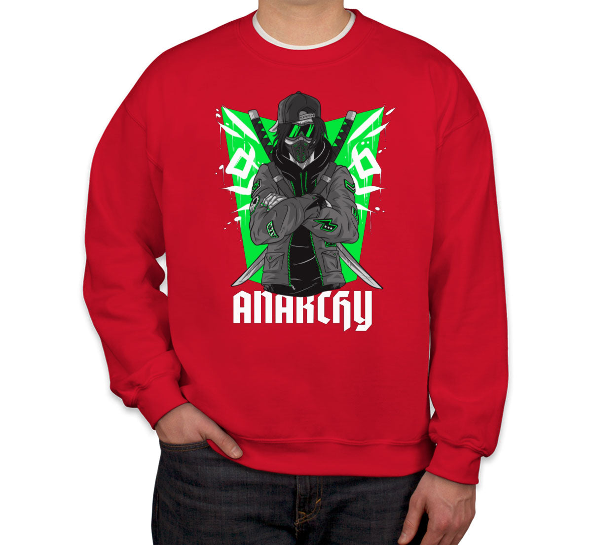 Anarchy Anarchist Ninja Samurai Warrior Anime Unisex Sweatshirt
