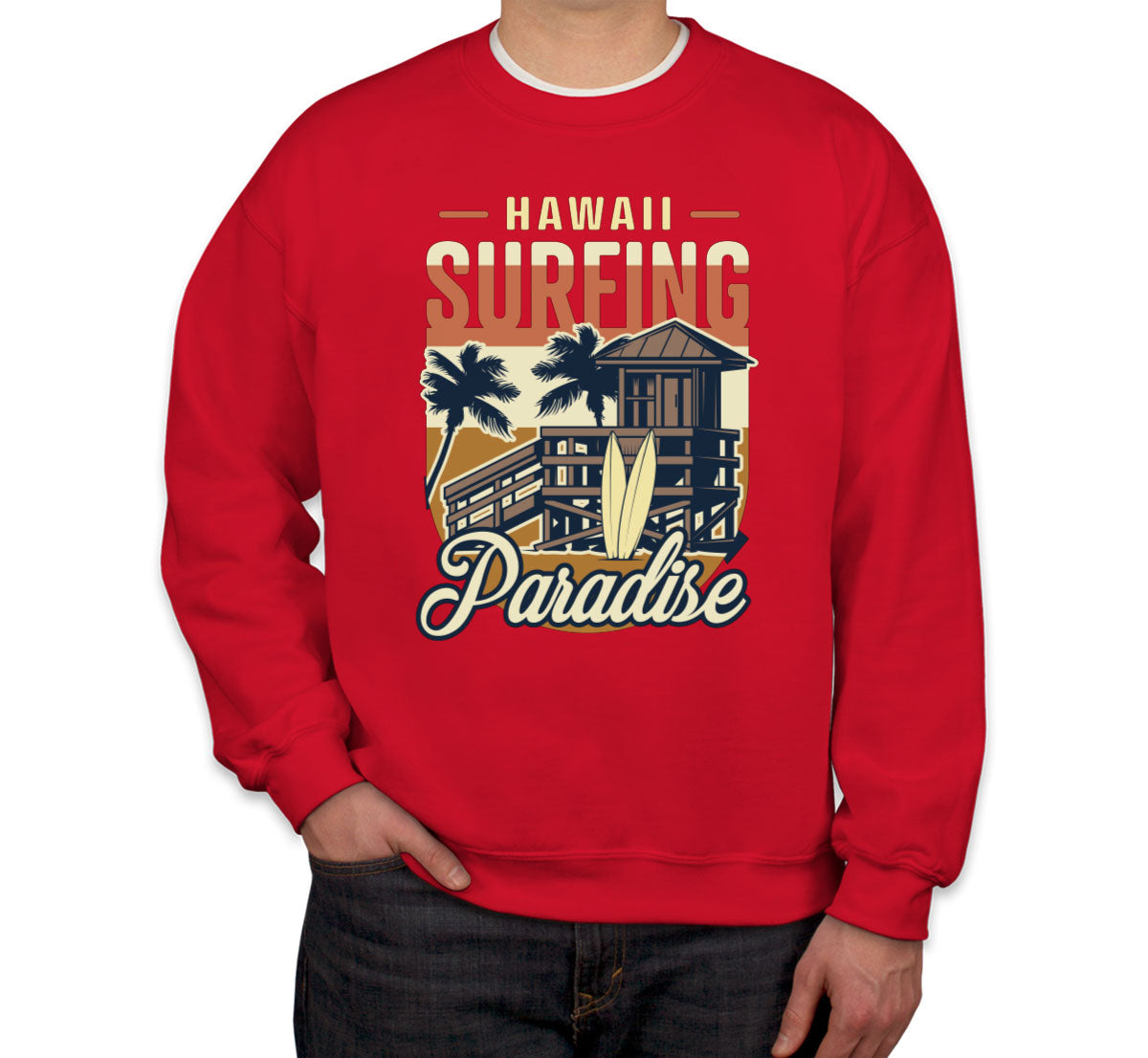 Hawaii Surfing Paradise Unisex Sweatshirt