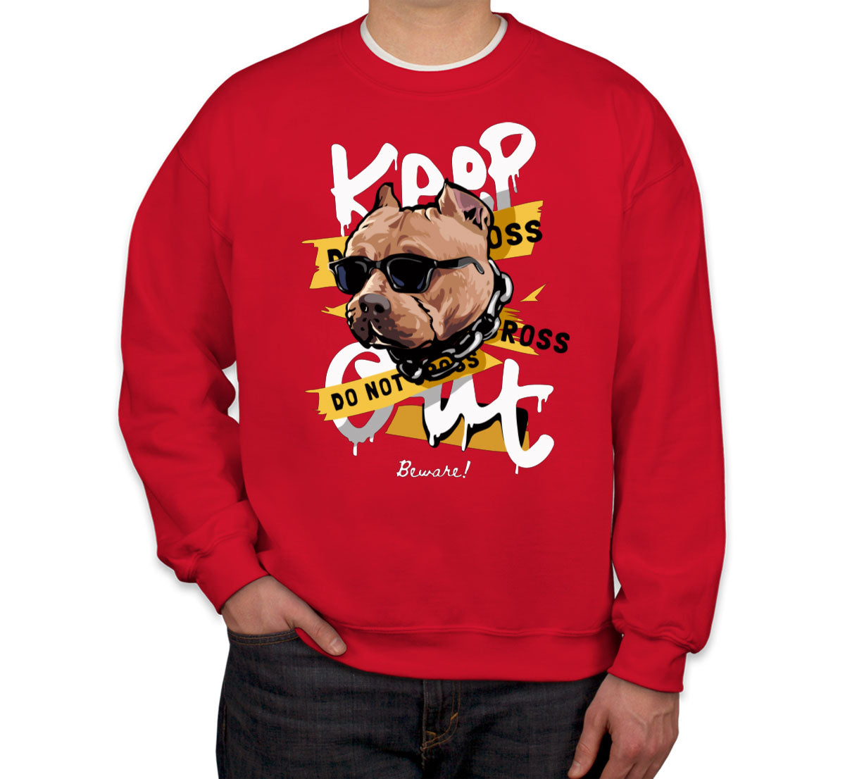 Keep Out Pitbull Dog Unisex Sweatshirt