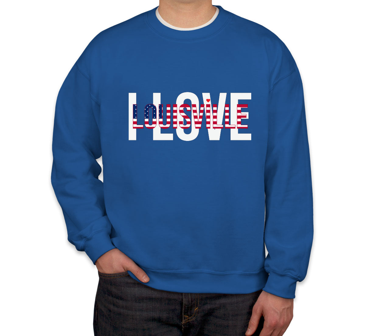 I Love Louisville Unisex Sweatshirt