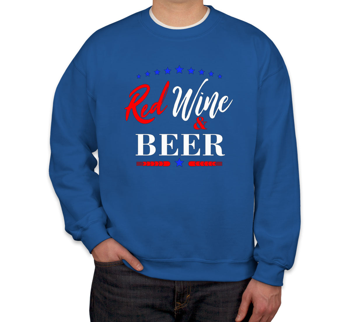 Red Wine And Beer Unisex Sweatshirt