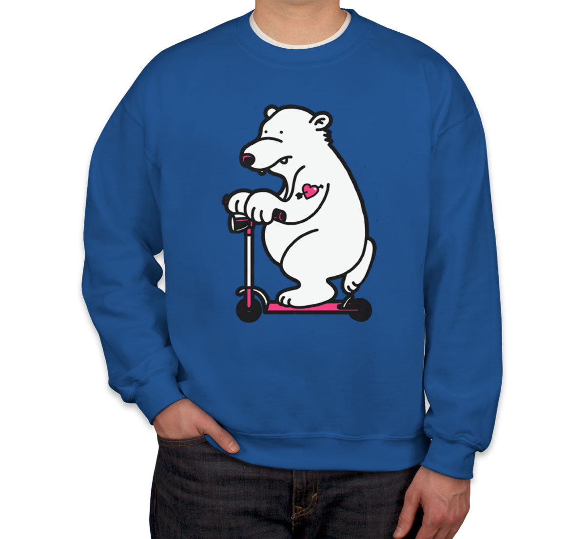 Scooter Bear Unisex Sweatshirt